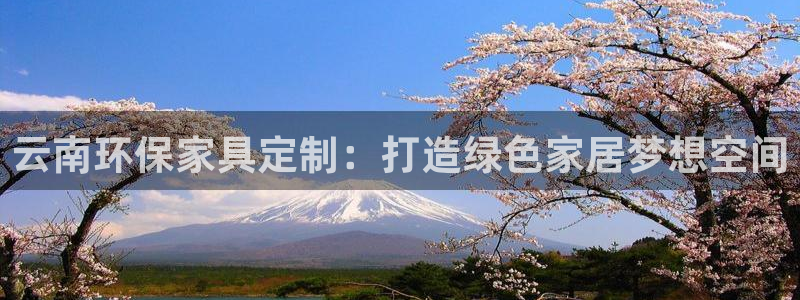 意昂5(KGAME)注册登录代理：云南环保家具定制：打造绿色