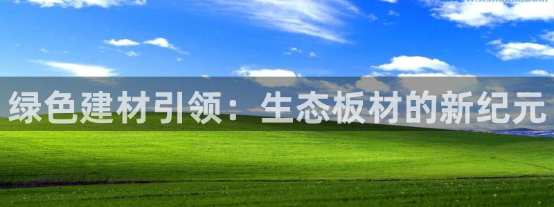意昂5(KGAME)平台注册问一问：绿色建材引领：生态板材的