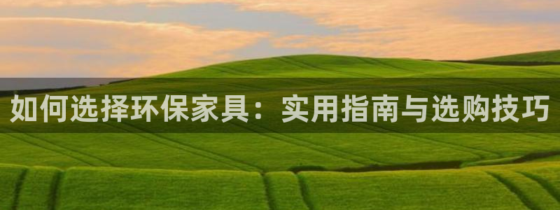 意昂5(KGAME)平台注册流程：如何选择环保家具：实用指南